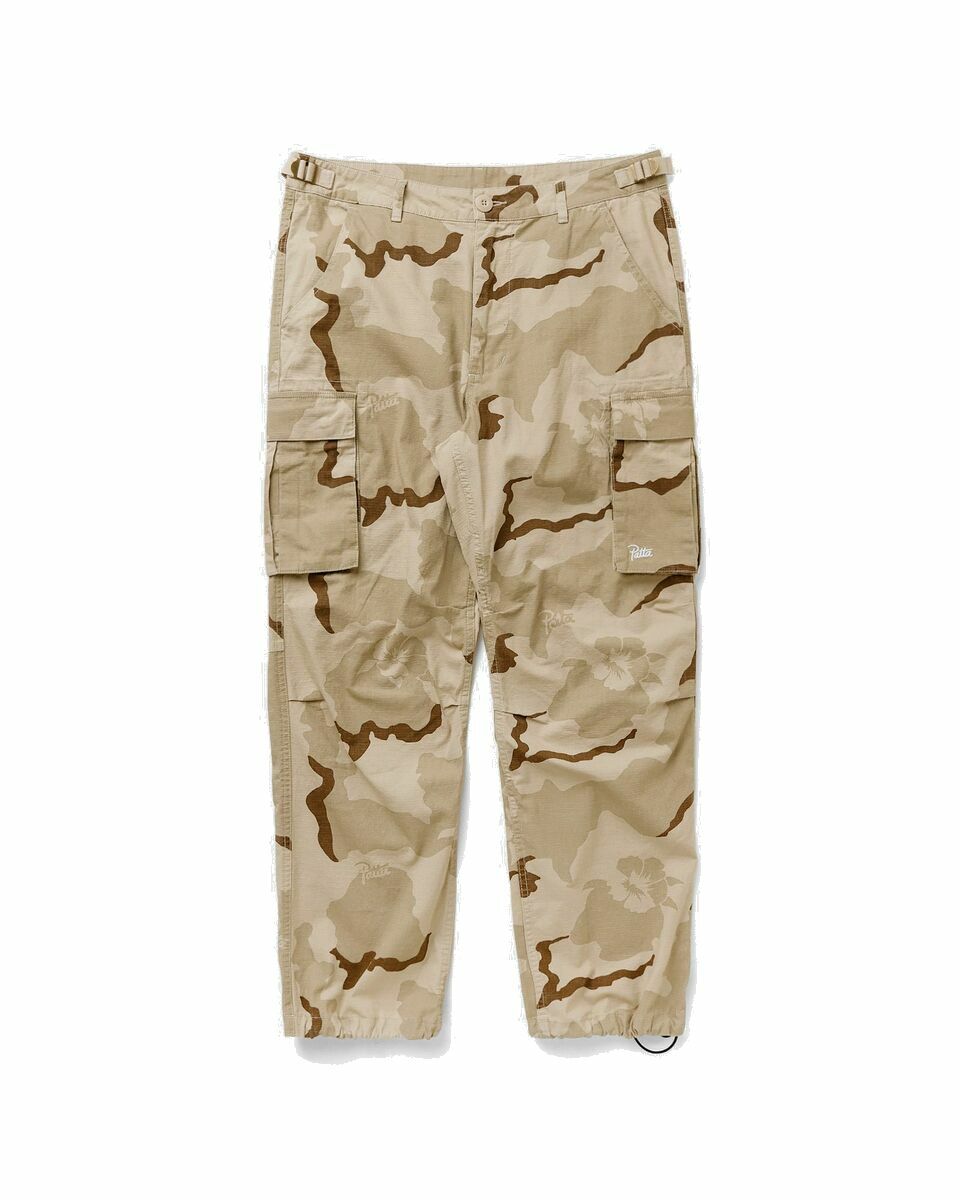 Photo: Patta Desert Flower Camo Pants Beige - Mens - Cargo Pants