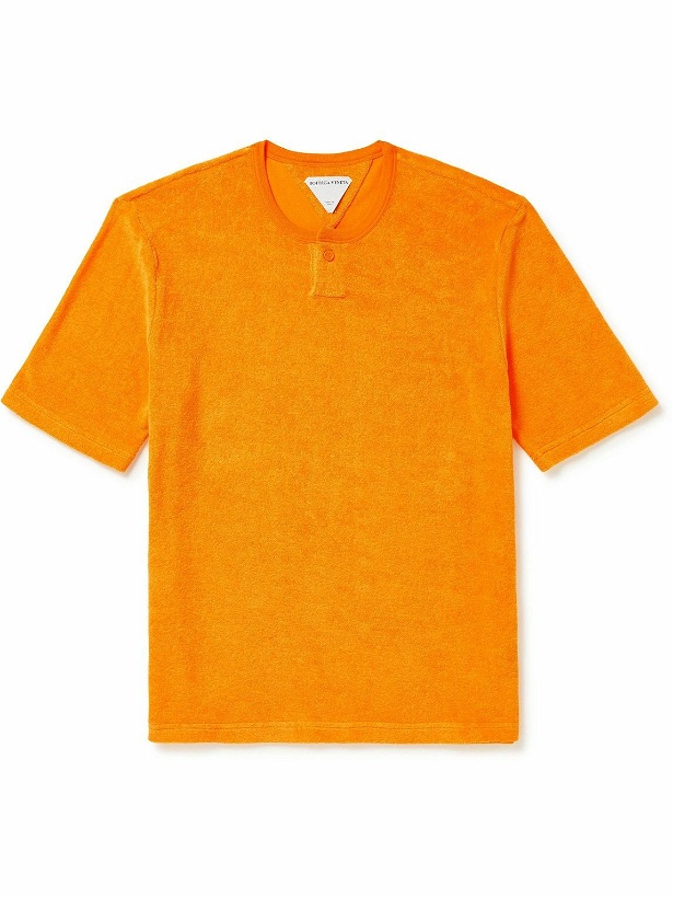 Photo: Bottega Veneta - Cotton-Blend Terry T-Shirt - Orange