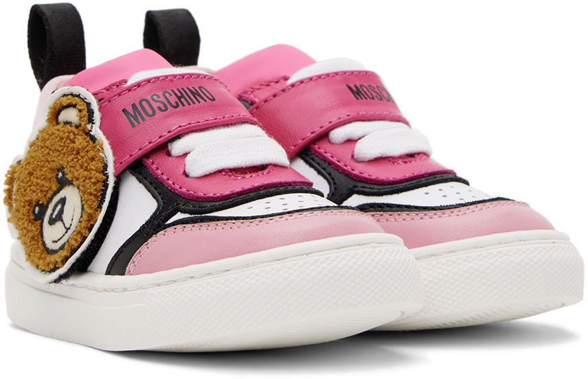 Moschino Baby Pink Teddy Sneakers Moschino