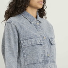 Good American Women's Crystal Denim Jacket in Indigo