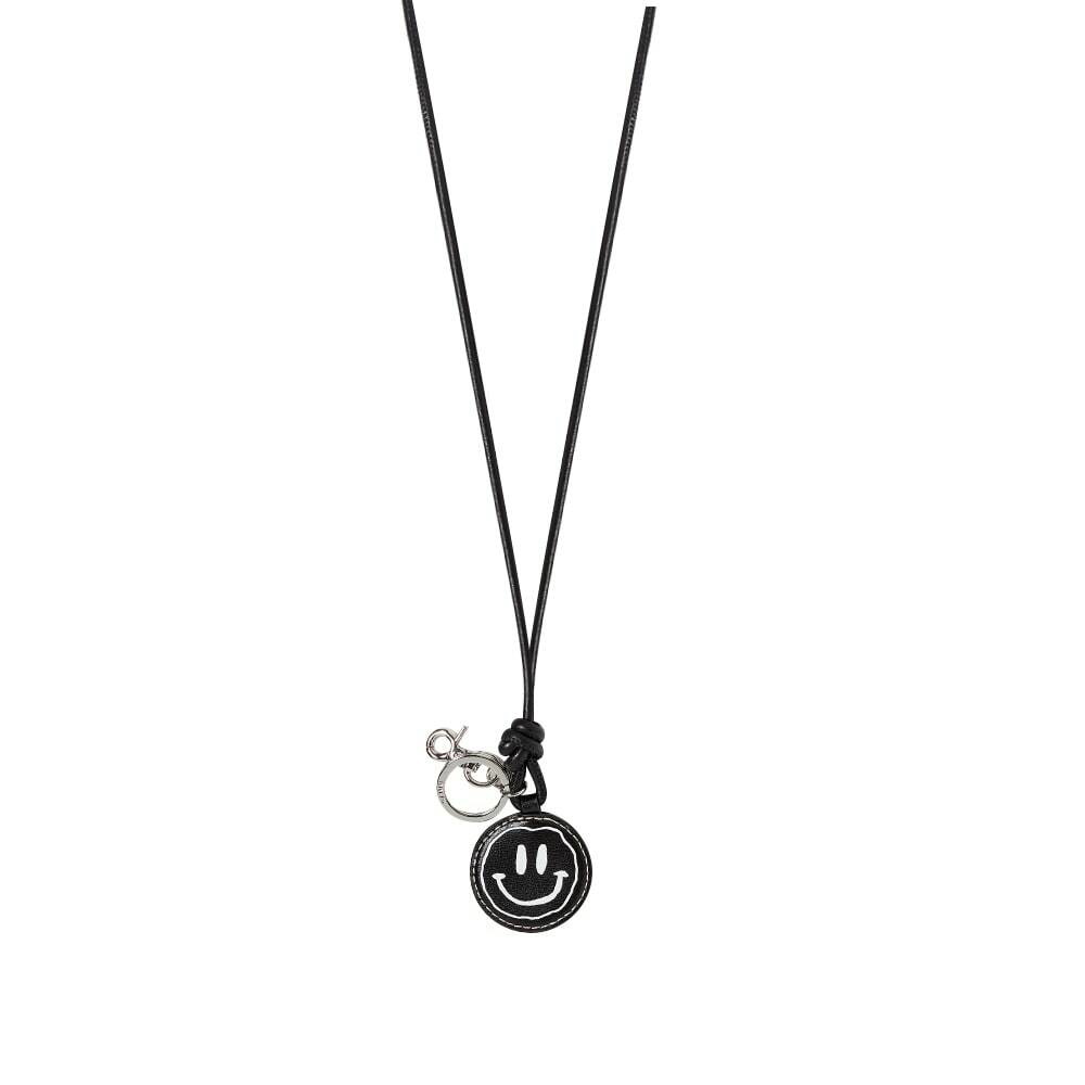 GANNI Women's Knot Keychain Necklace in Black