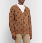 Needles - Polka-Dot Mohair and Wool-Blend Cardigan - Brown