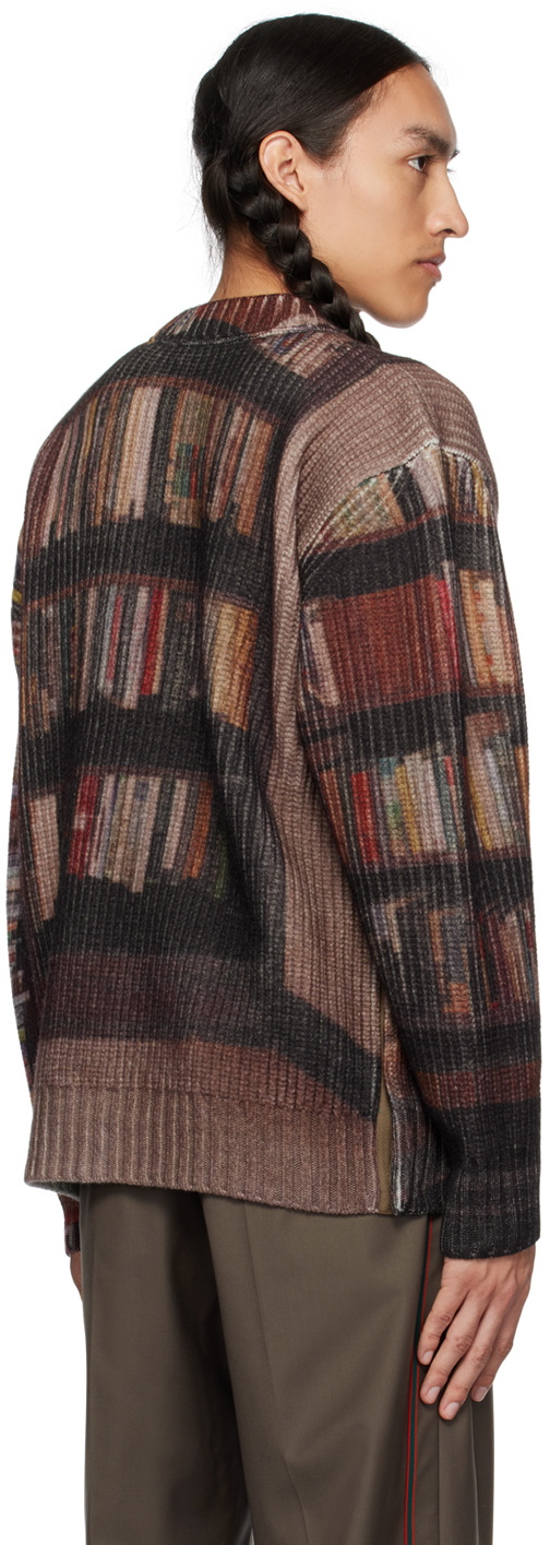 sacai Burgundy Interstellar Sweater Sacai