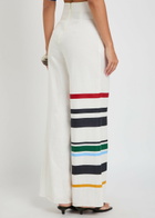 Cala DE LA Cruz Toya Striped Wide-leg Linen Trousers Stripe