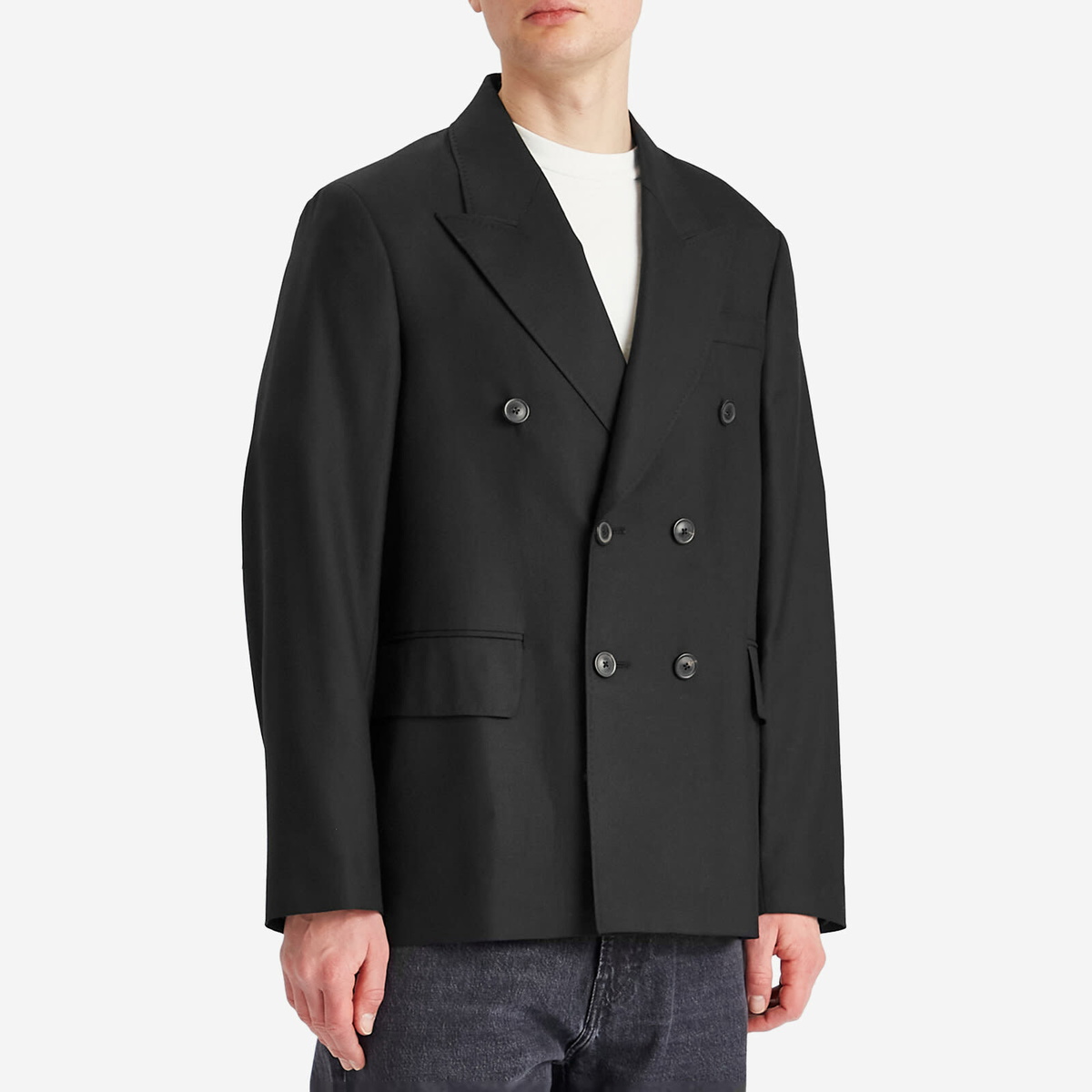 Our Legacy Men's Unconstructed Blazer in Black Panama Wool