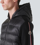 Moncler Striped padded hoodie