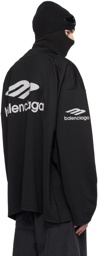 Balenciaga Black 3B Sports Icon Ski Long Sleeve T-Shirt