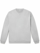 LOEWE - Logo-Embroidered Cotton-Jersey Sweatshirt - Gray