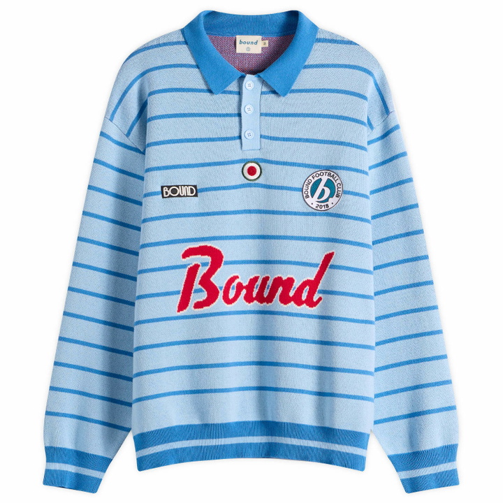 Photo: Bound Men's San Paulo Knit Football Shirt in Blue
