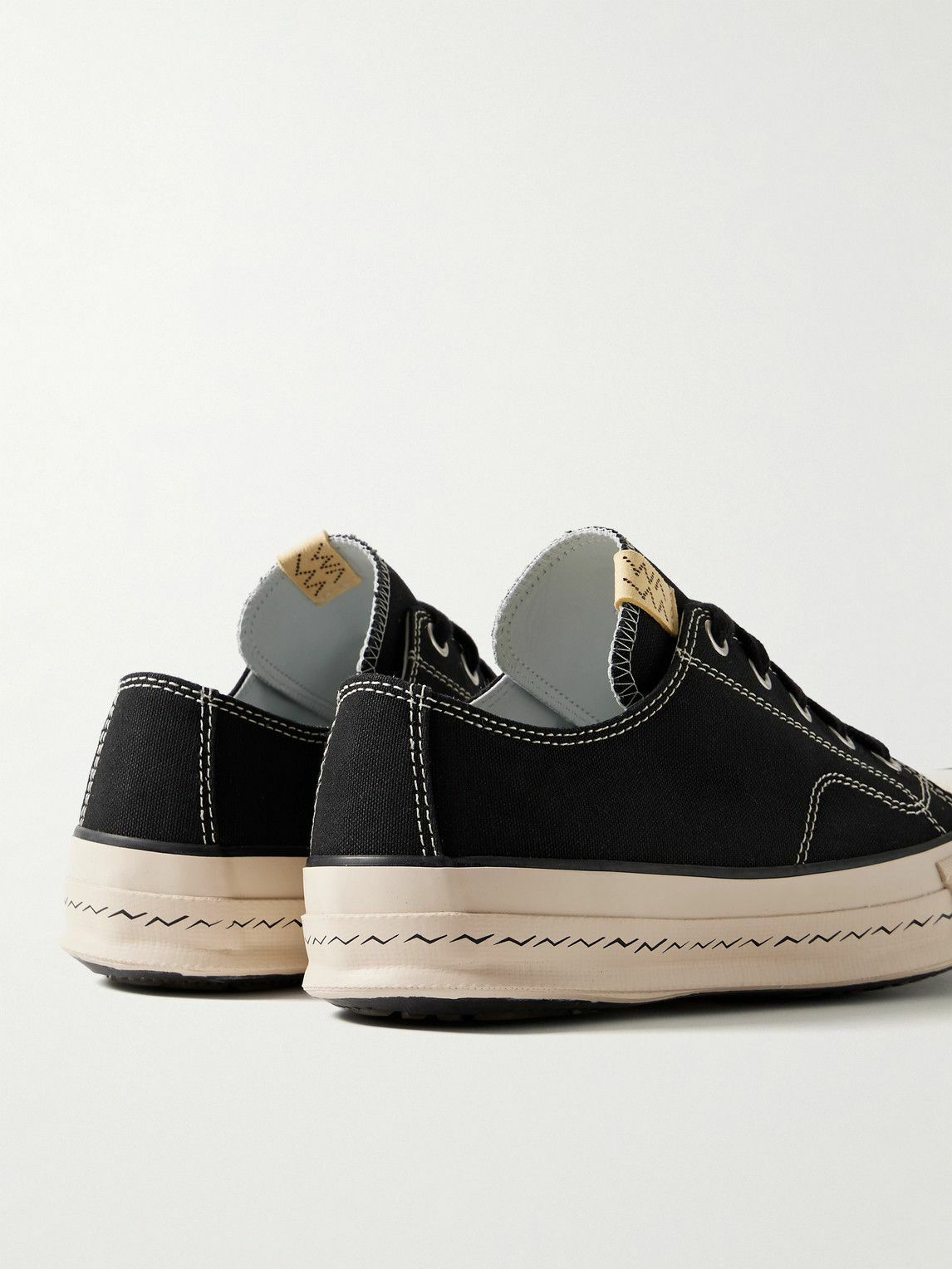 Visvim - Skagway L.T. Lo Leather-Trimmed Canvas Sneakers