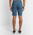 Incotex - Stretch-Cotton Poplin Bermuda Shorts - Blue