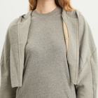 Rick Owens DRKSHDW Women's Collage Gimp Hoodie in Grey Melange