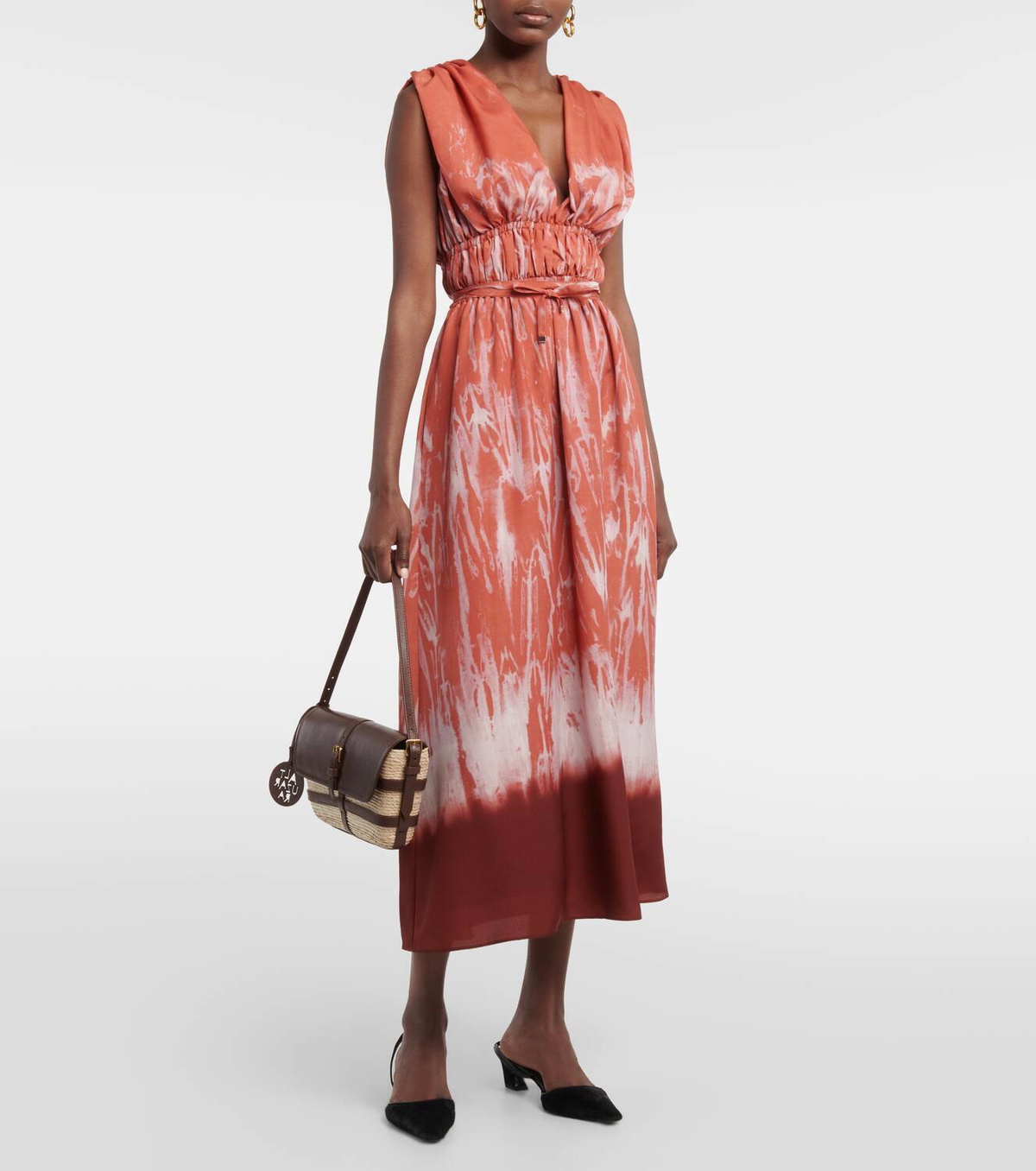 Altuzarra Watermill Small raffia shoulder bag