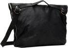 Guidi Black Leather Messenger Bag