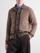 Oliver Spencer - Britten Ribbed Merino Wool Cardigan - Brown