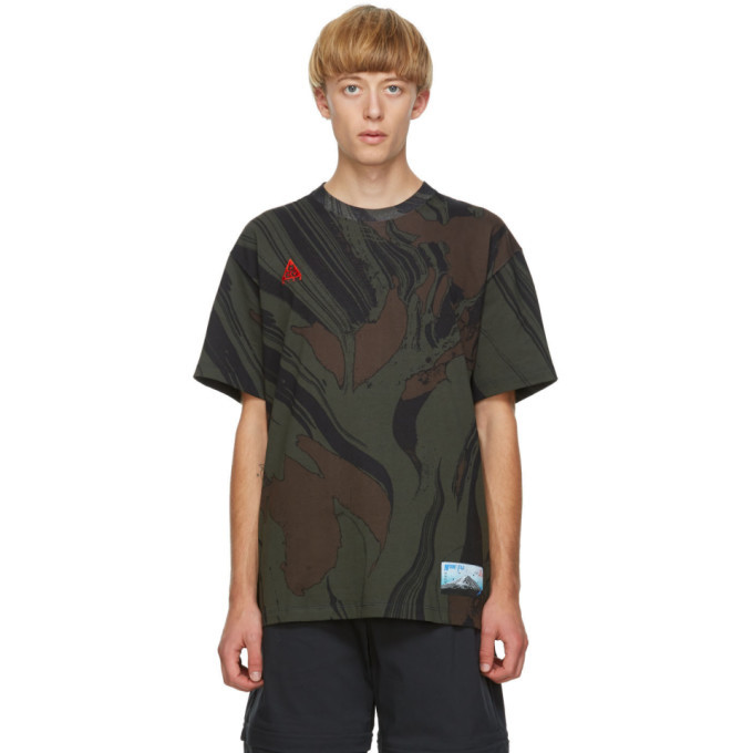 Photo: Nike ACG Khaki Camo Mt. Fuji T-Shirt