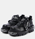 Rabanne x New Rock embellished leather boots