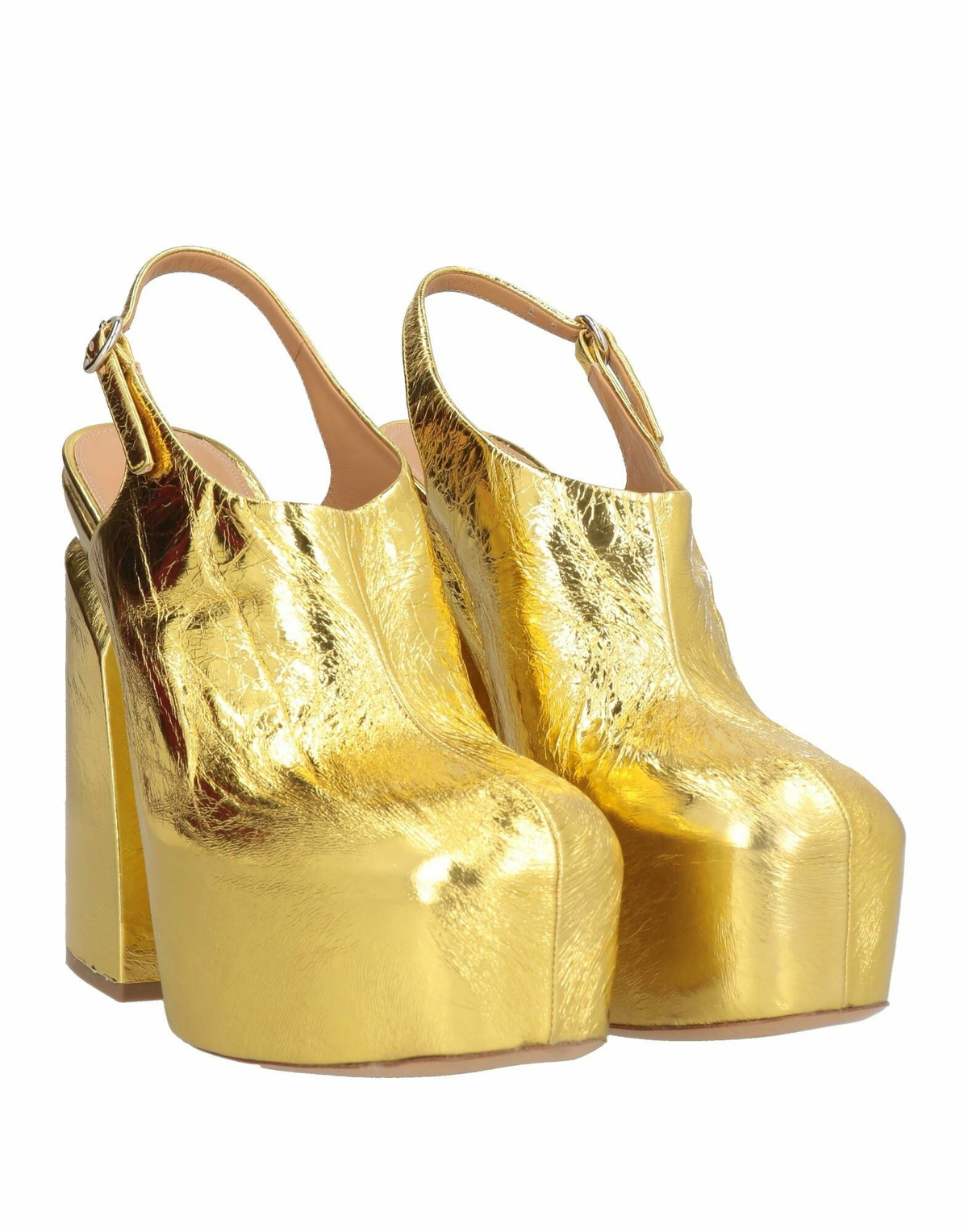 Dries Van Noten Womens Pumps in Gold