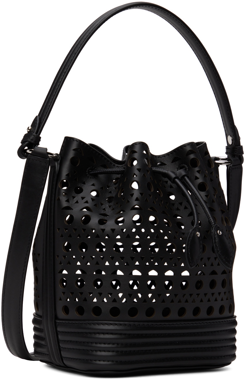 ALAÏA Black La Seau Openwork Shoulder Bag