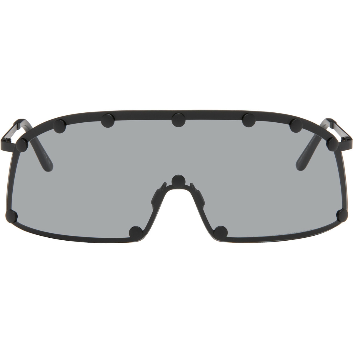 Rick Owens Black Shielding Sunglasses