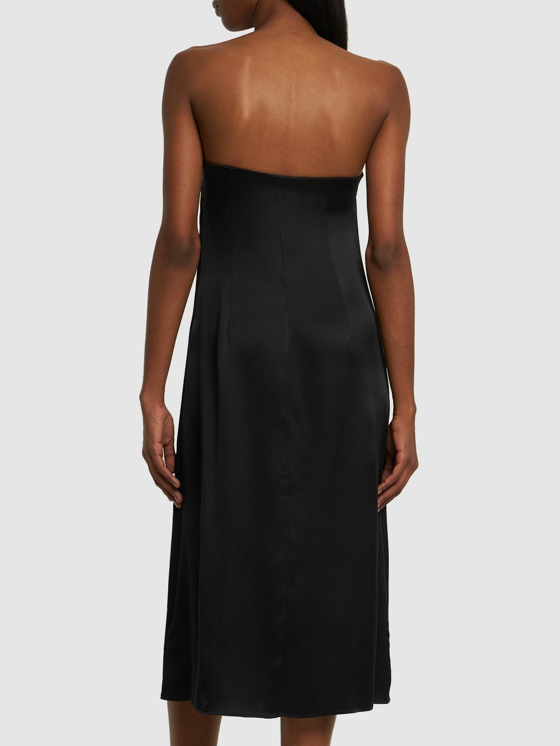 anine bing chelsea silk shirt dress