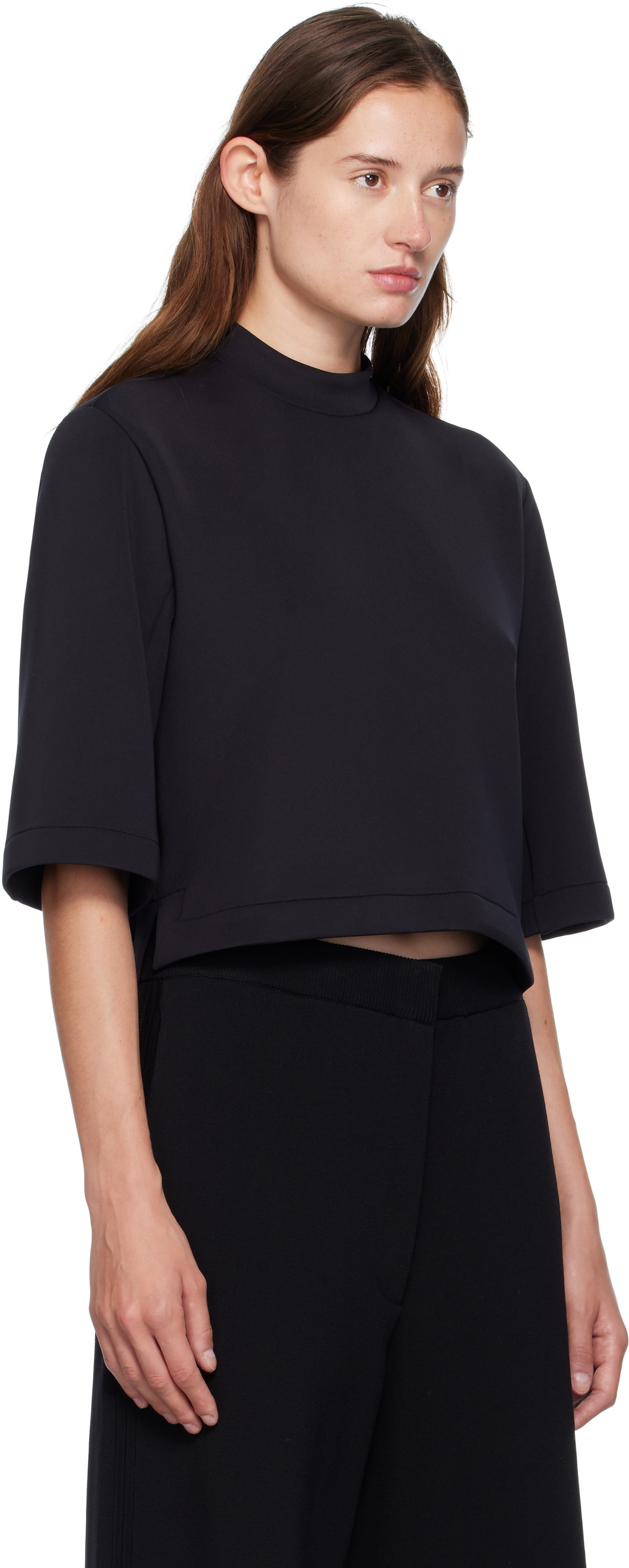 Moncler Genius Moncler x Edward Enninful Black Neoprene T-shirt