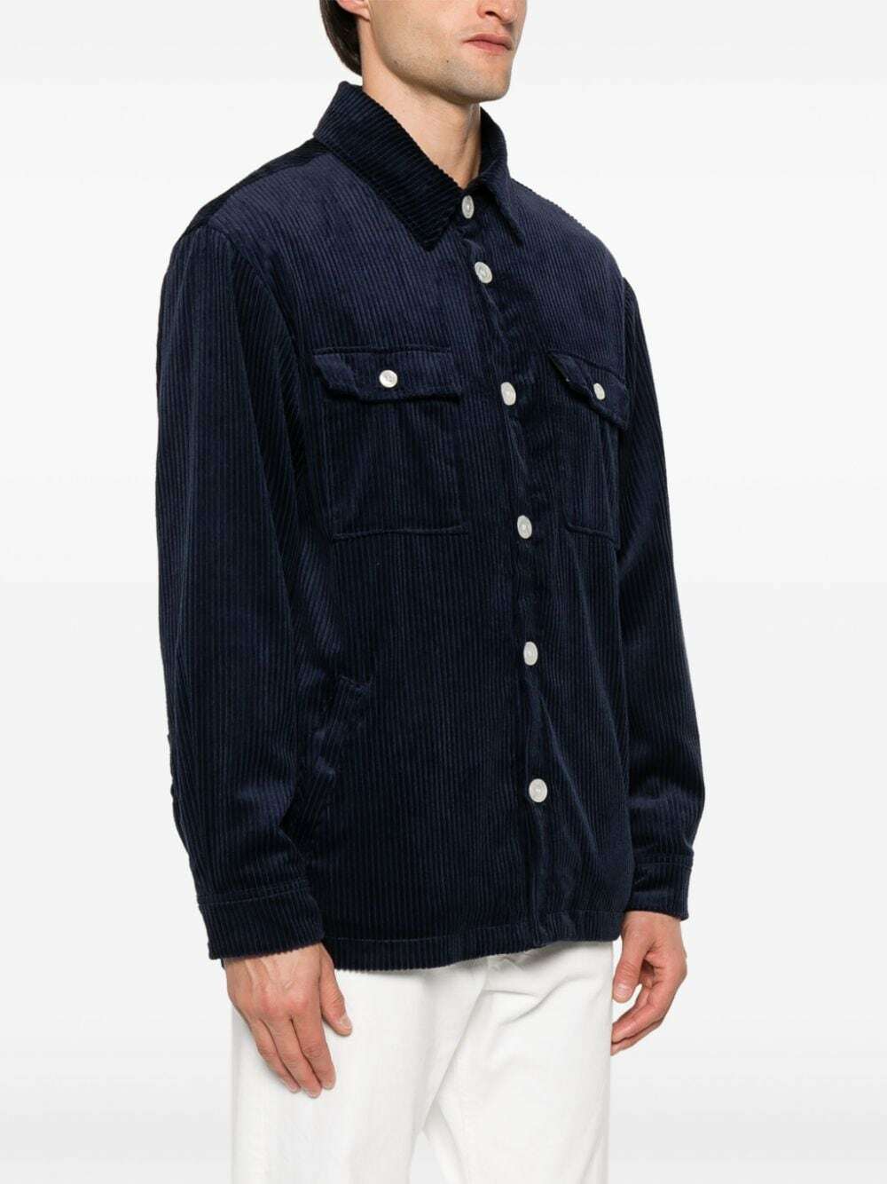 FAMILY FIRST - Brushed Effect Shirt Jacket