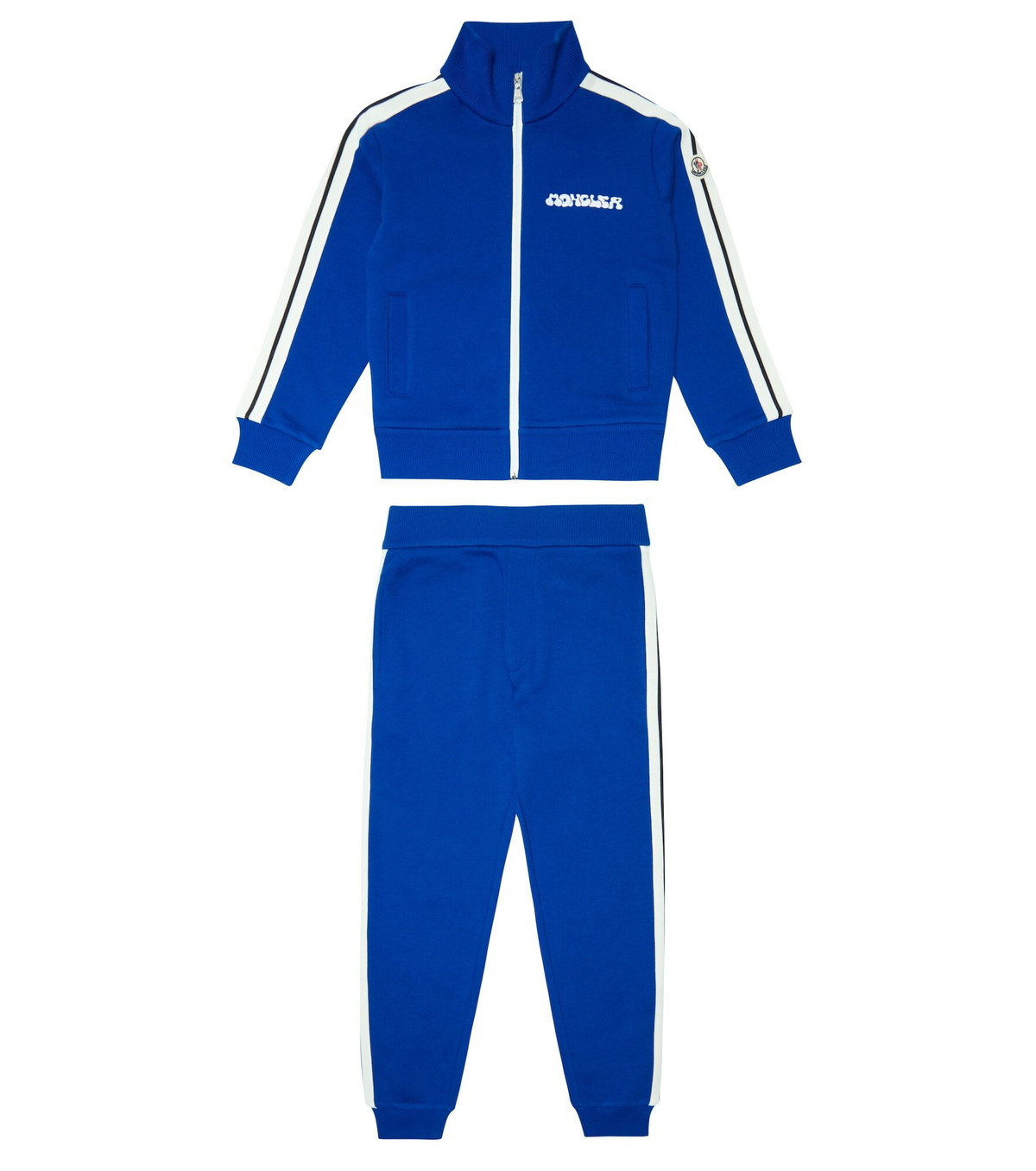 Blue on sale moncler tracksuit