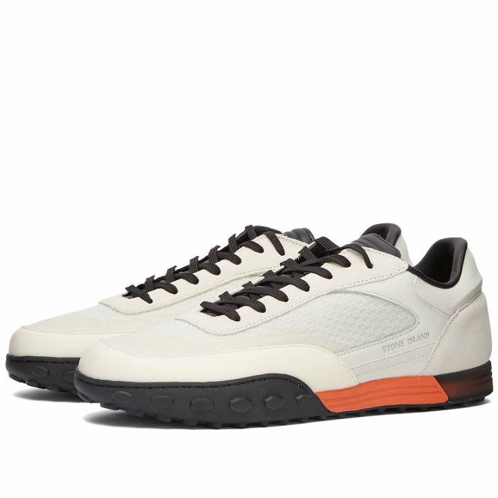Photo: Stone Island Men's Football Sneakers in Ivory