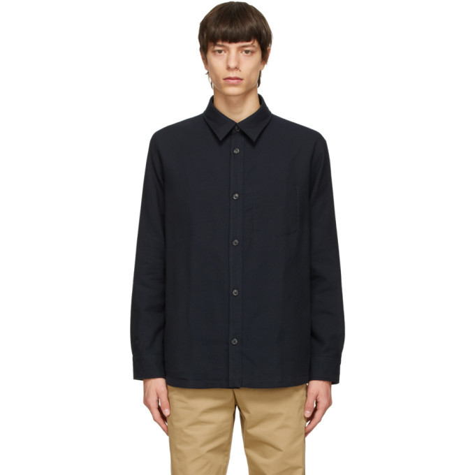 Photo: A.P.C. Navy Bill Over Shirt