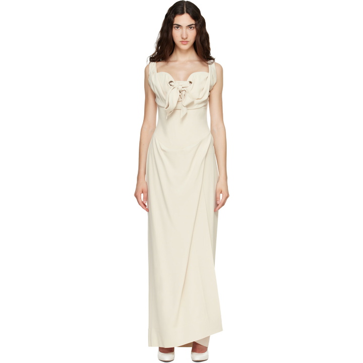 Photo: Vivienne Westwood Beige Iwona Corset Maxi Dress