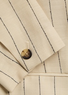 Rag & Bone Emile Pinstriped Double-breasted Blazer White