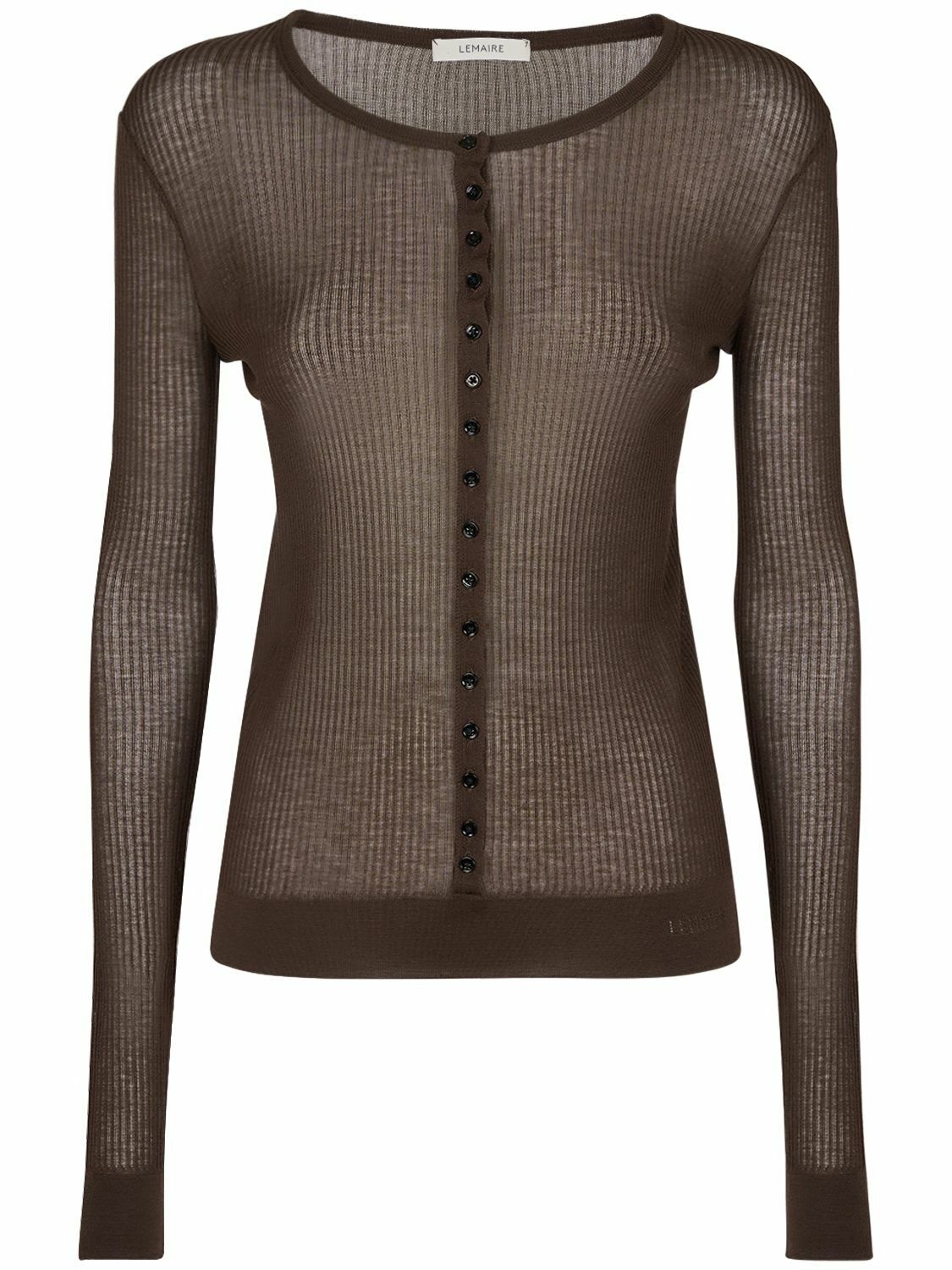 Photo: LEMAIRE - Seamless Viscose Blend Ribbed Top