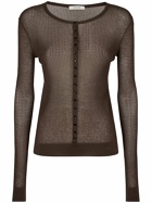 LEMAIRE - Seamless Viscose Blend Ribbed Top