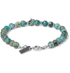 Isabel Marant - Mr Grigri Stone and Silver-Tone Beaded Bracelet - Blue