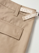CELINE - Straight-Leg Twill Cargo Trousers - Neutrals