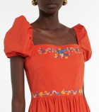 Caroline Constas Hayden embroidered midi dress