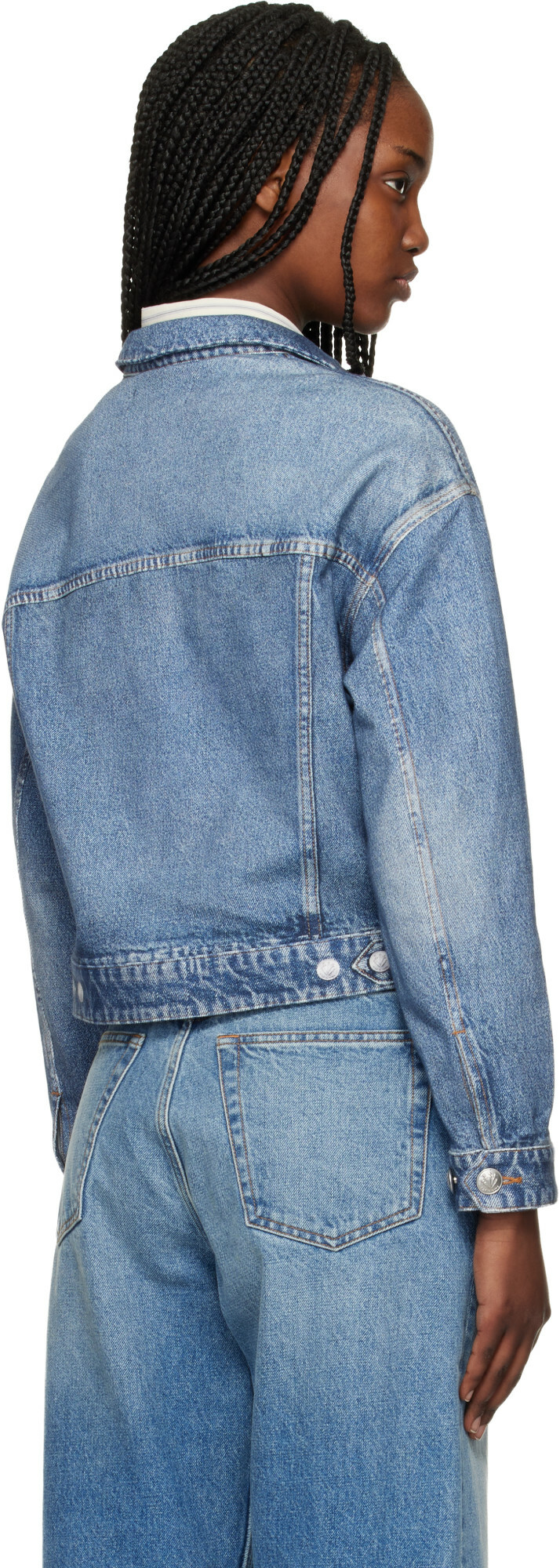 rag & bone Blue Miramar Trucker Jacket