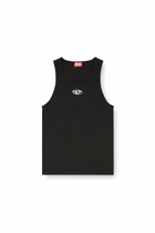 Diesel Cotton tank top with logo - T-Shirts Mens in Black