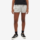 A Bathing Ape Women's Neon Camo Jacquard Shorts in Grey