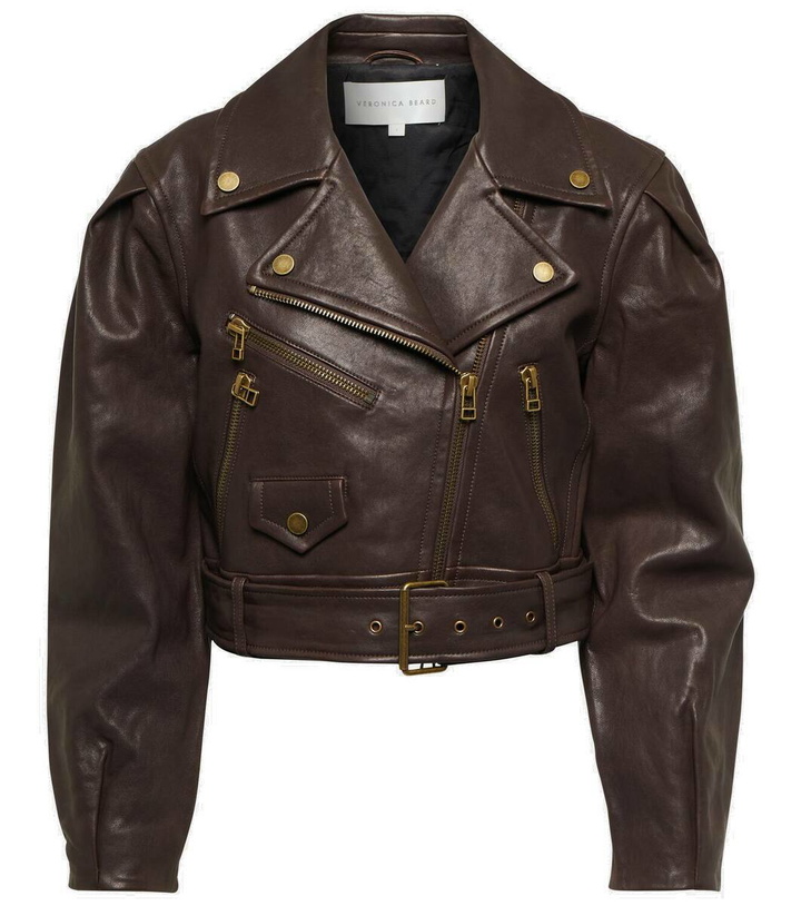 Photo: Veronica Beard Marea leather jacket