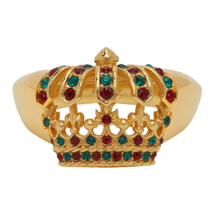 Photo: Dolce and Gabbana Gold Multicolor King Ring