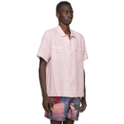 Double Rainbouu Pink West Coast Short Sleeve Shirt