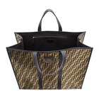 Fendi Black and Gold Large Forever Fendi Tote