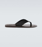 The Row Dan leather thong sandals