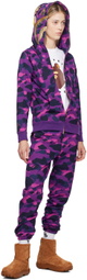 BAPE Purple Color Camo Sweatpants