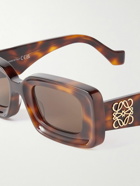 Loewe - Anagram Rectangular-Frame Tortoiseshell Acetate Sunglasses