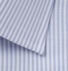 Emma Willis - Sky-Blue Slim-Fit Pinstriped Cotton Oxford Shirt - Blue
