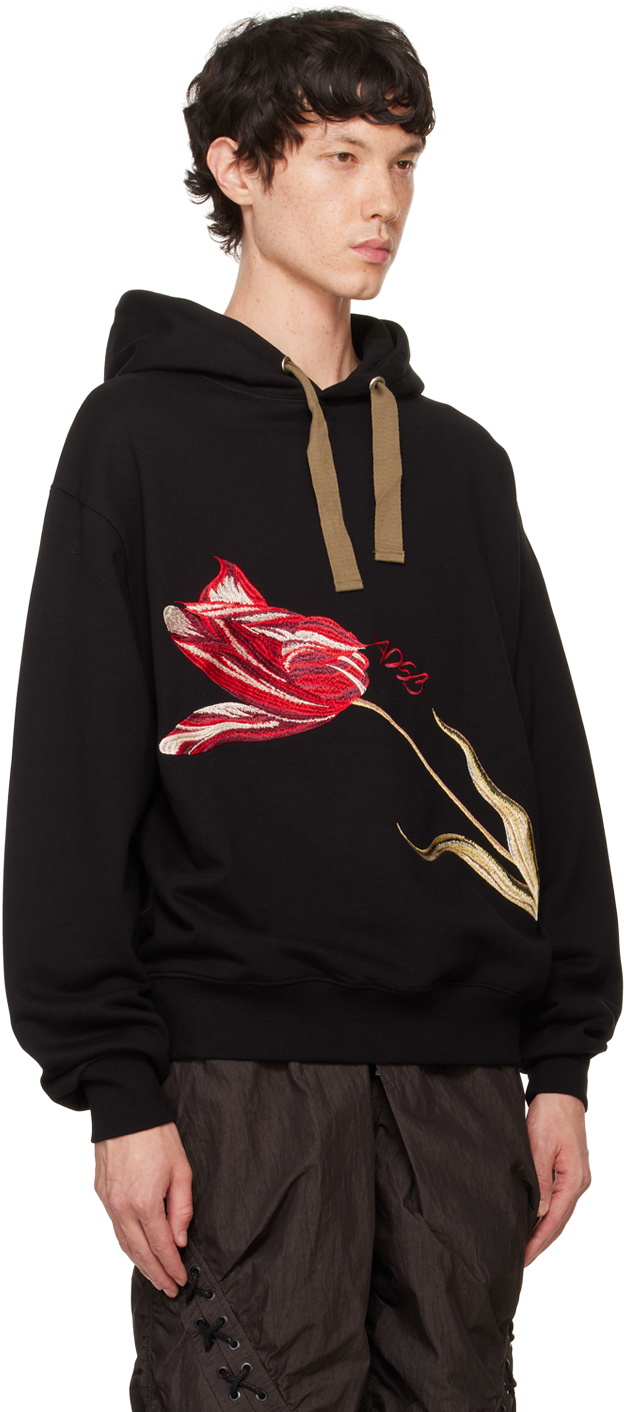 Andersson Bell Black Essential 'ADSB' Fiore Hoodie