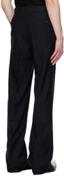 Situationist Black Four-Pocket Trousers